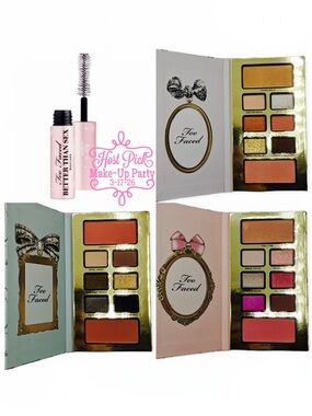 TOO FACED 3 Makeup Pallets Enchanted Wonderland Gift Set Better Than Sex Mascara